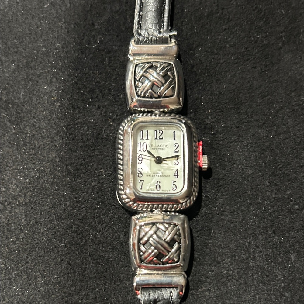 Elegant Silver and Black Women's Watch